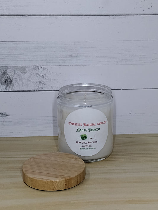 8 oz Candle with Bamboo Lid