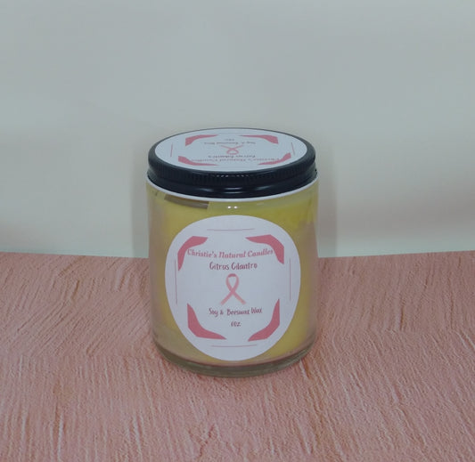 8 oz Glass Jar w/Lid, Beeswax and Soy Wax