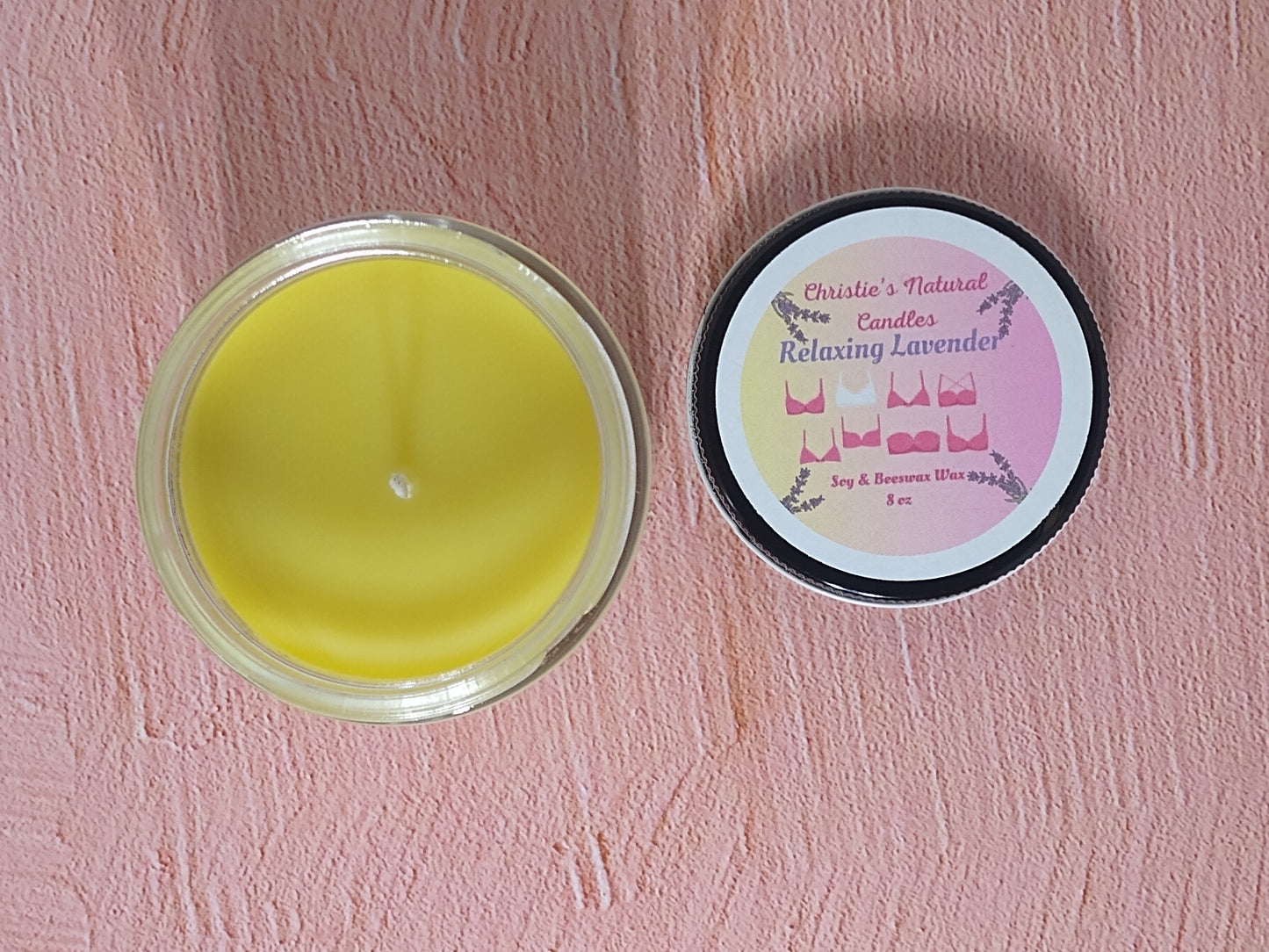 8 oz Candle, Soy & Beeswax